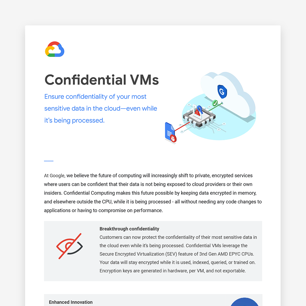 Confidential VMs Onepager Image