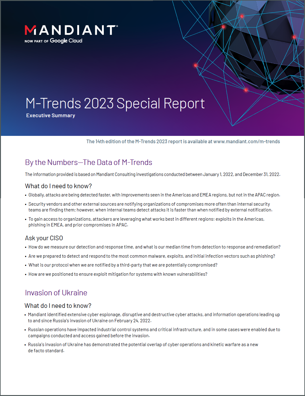 Mtrends 2023 Executive Summary Cover Image
