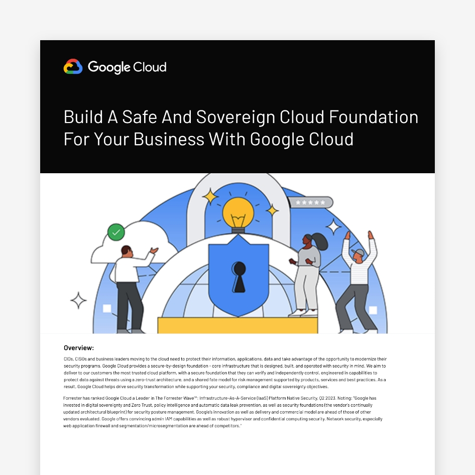 Build A Safe And Sovereign Cloud Foundation