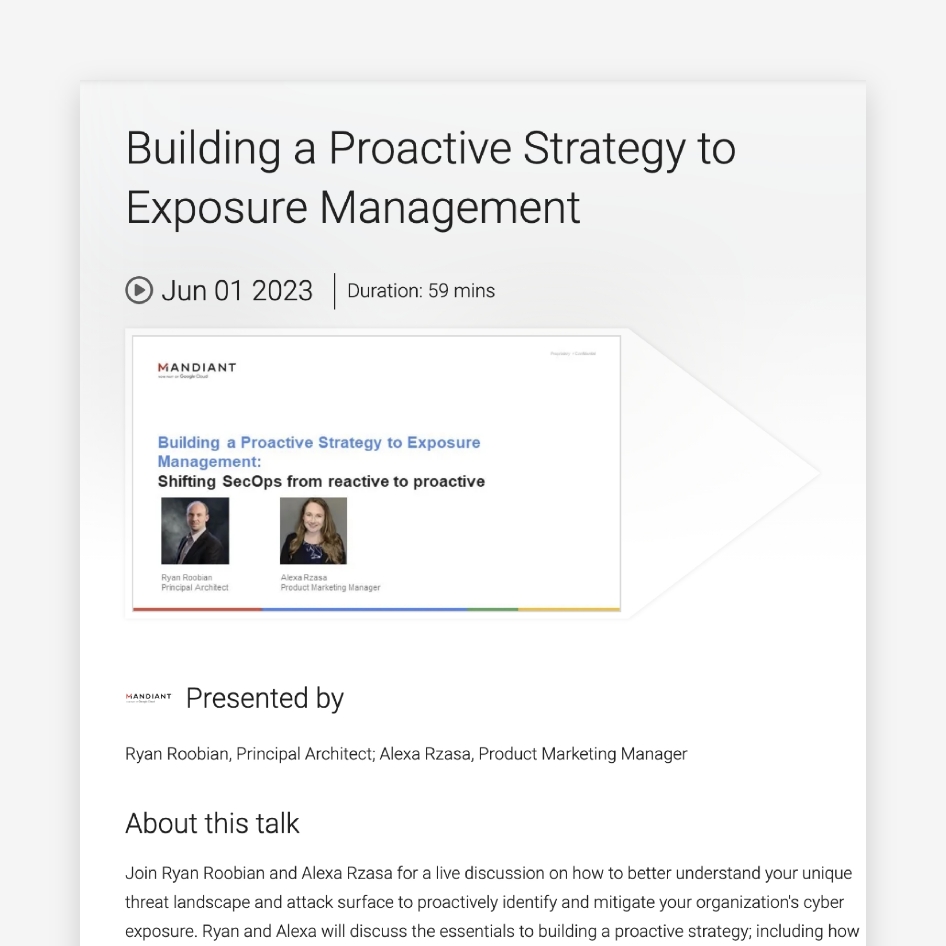 Building A Proactive Strategy To Exposure Management