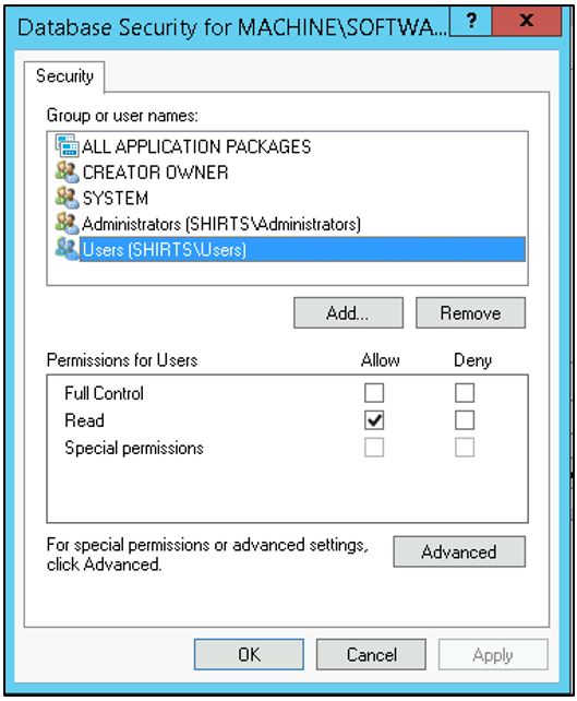 Figure 12: Insecure GPO registry keys