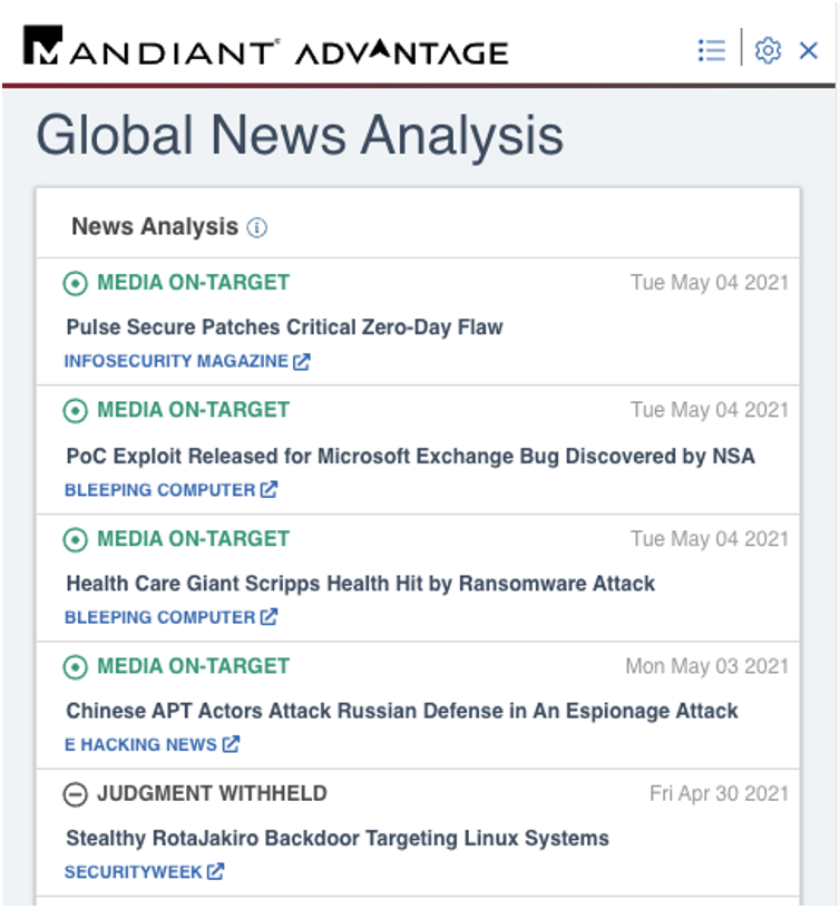 advantage global news analysis