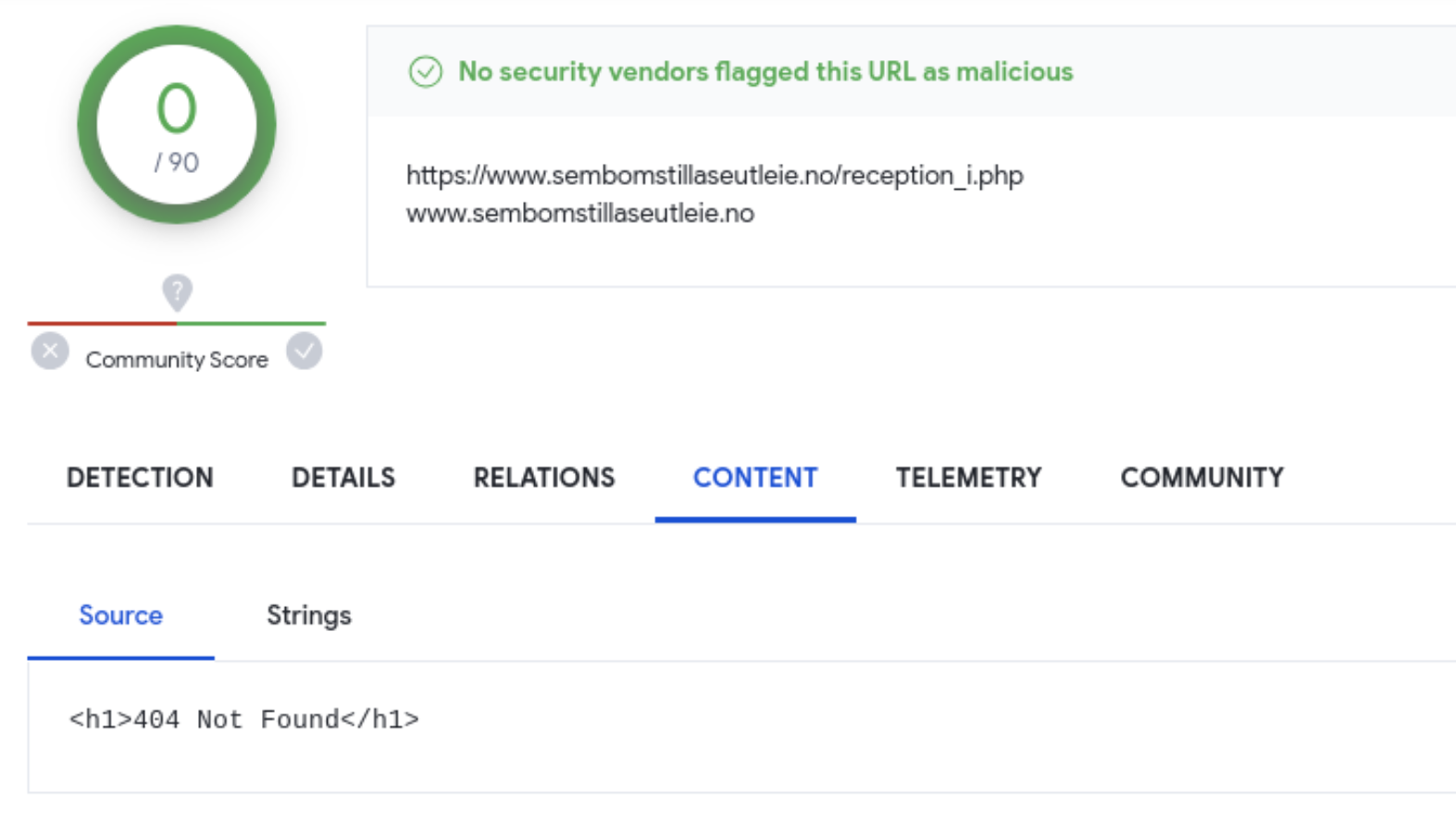 404 error from IP filtered by APT29