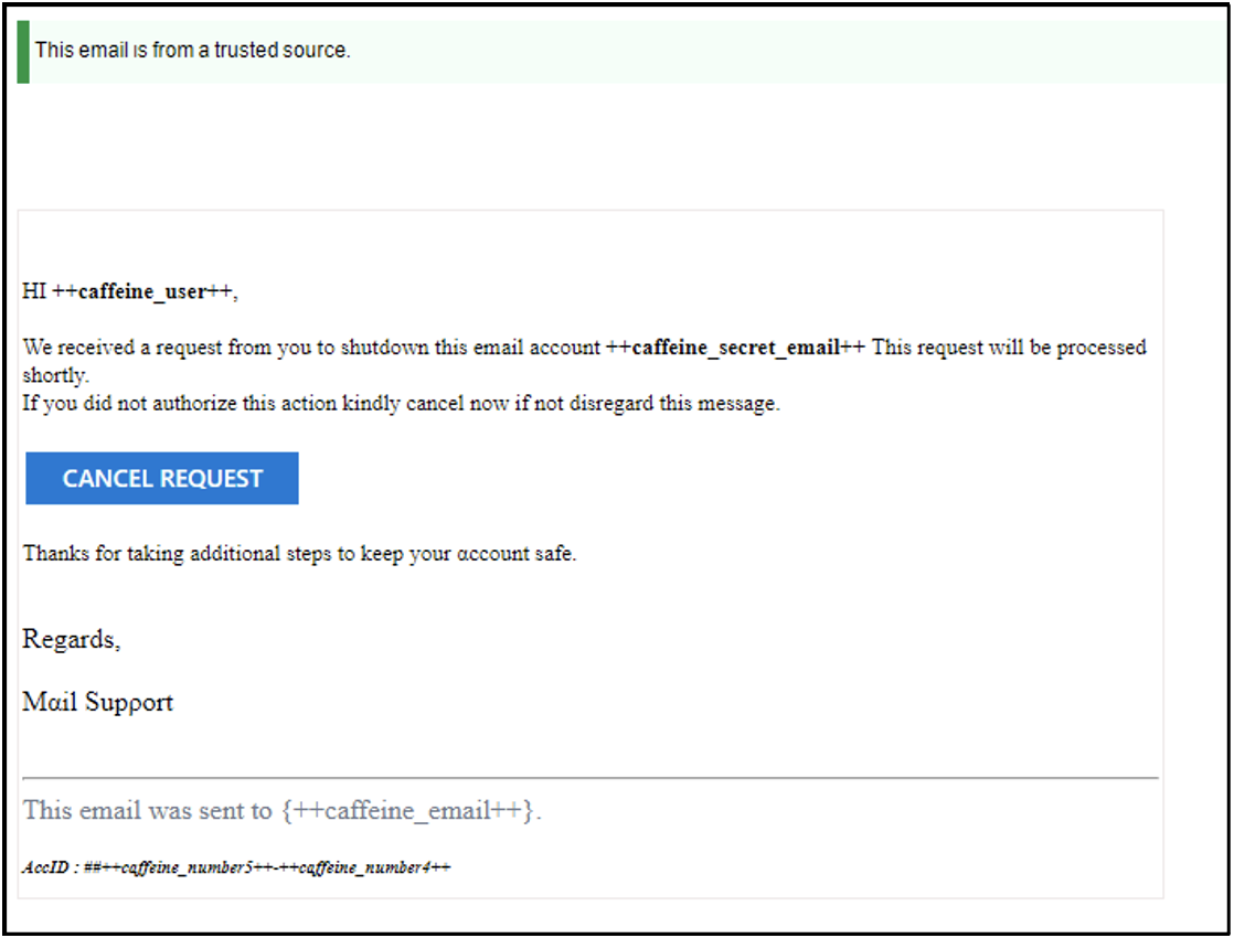 Default Mail[.]ru phishing template