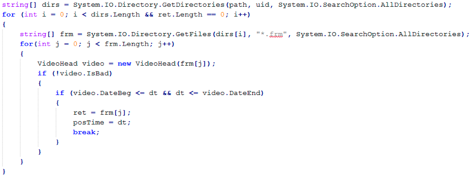 carbanak\server\Player\Video.cs – Snippet from Player code that searches for video files with "frm" extension