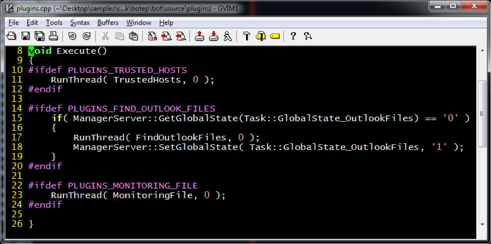 Preprocessor parameters determine which functionality will be included in a template binary