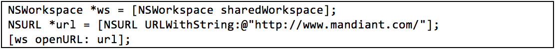 Objective-C code snippet