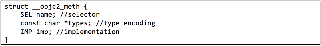 __objc2_meth structure