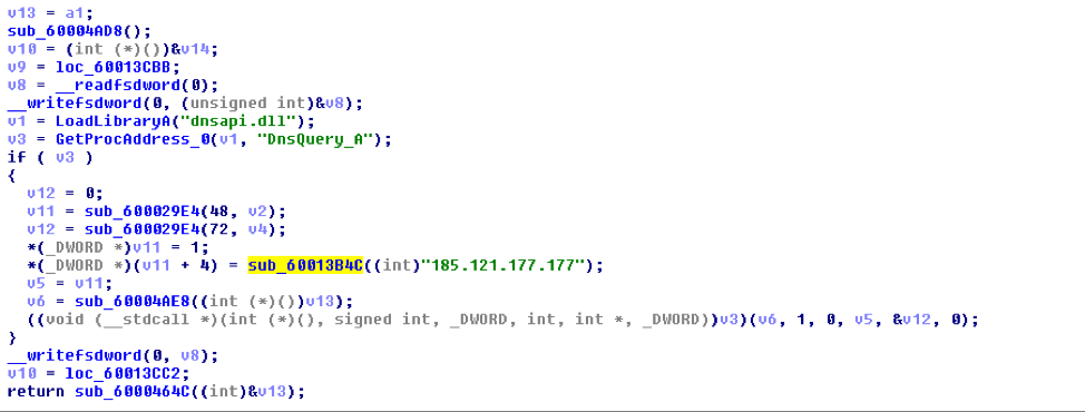 Code snippet for resolving the .bit domain