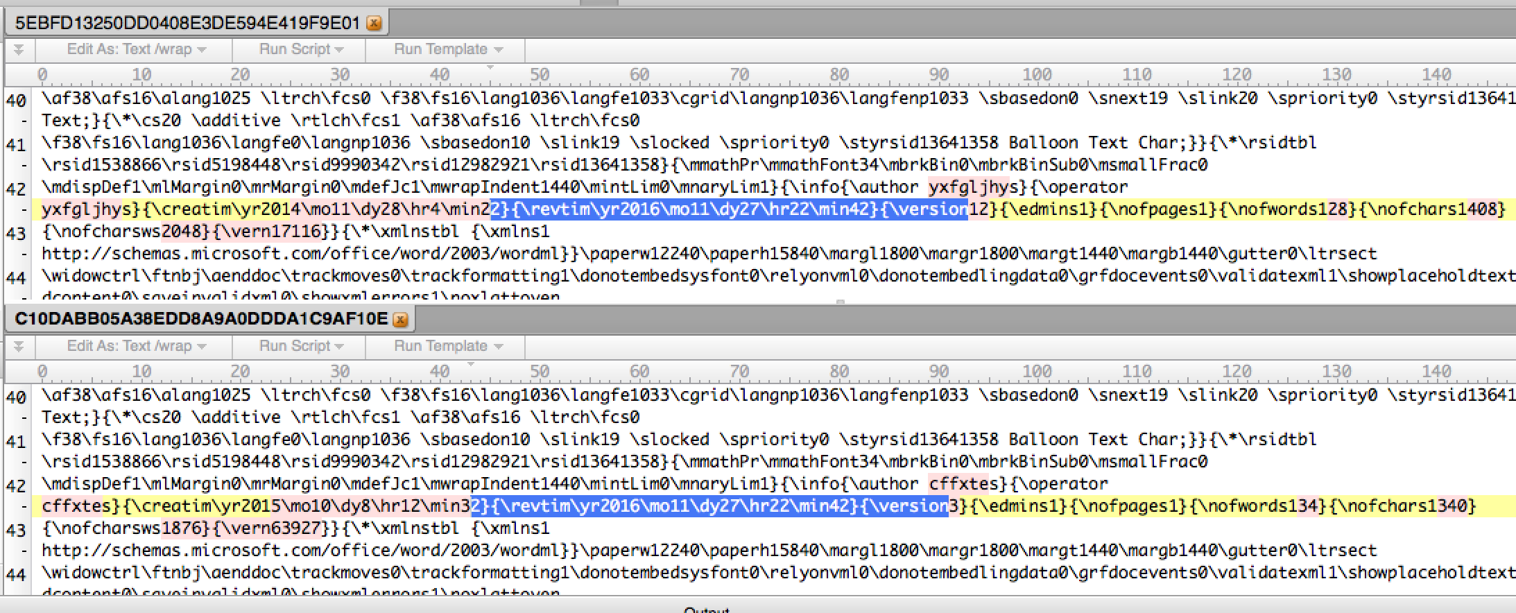 Revision Time Artifact Shared Between FINSPY and LATENTBOT Samples