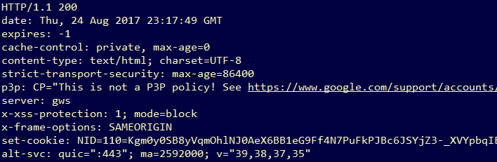 Decoded HTTPS traffic