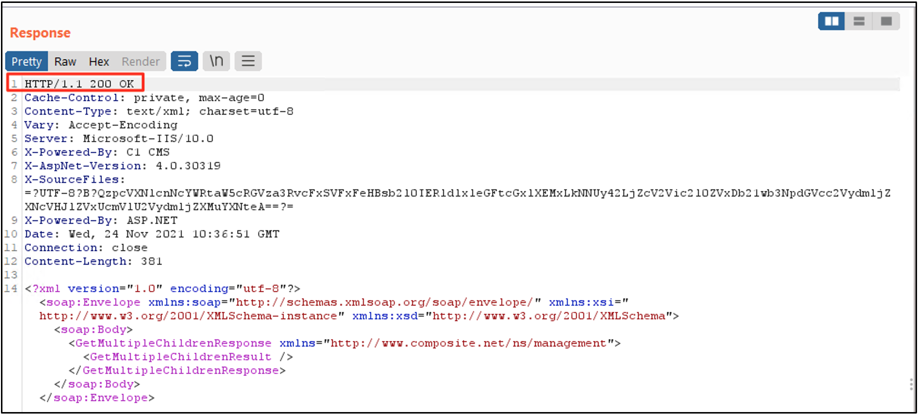 CVE-2019-18211 Exploit - Response