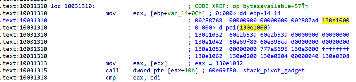 bytesavailable operator with the forged file type object