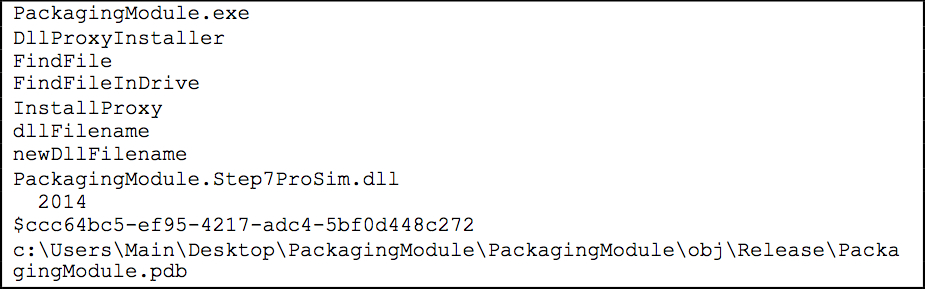 Scada.exe Unique Strings