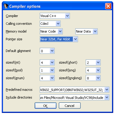 Compiler options