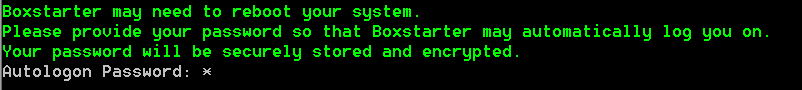 Boxstarter Password Prompt