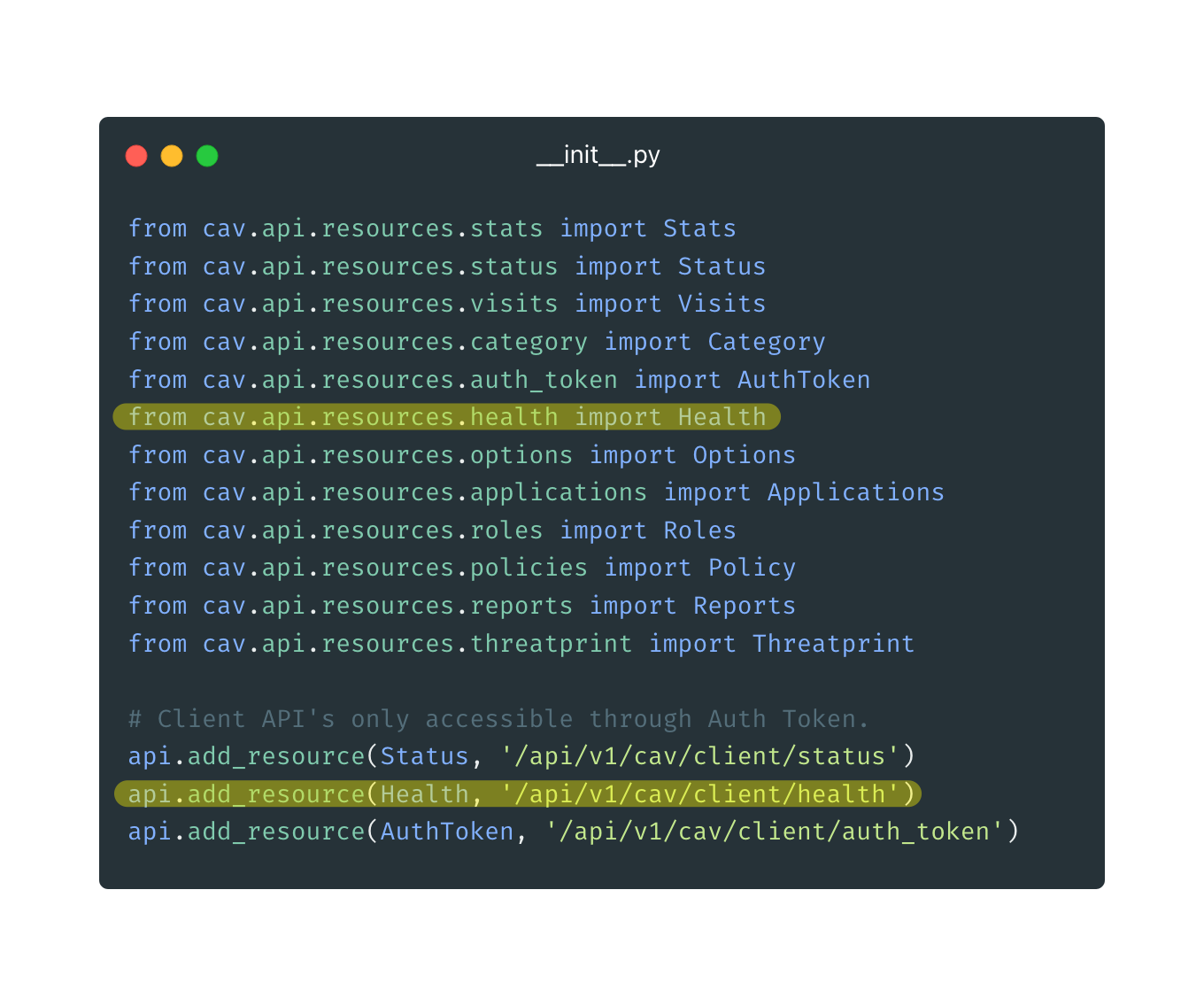 Python CAV package modified to support CHAINLINE