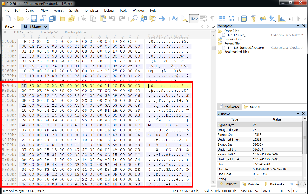 Method 0x0600049D body in a hex editor
