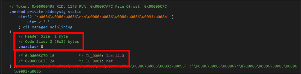 dnSpy IL ビューのメソッド 0x06000495