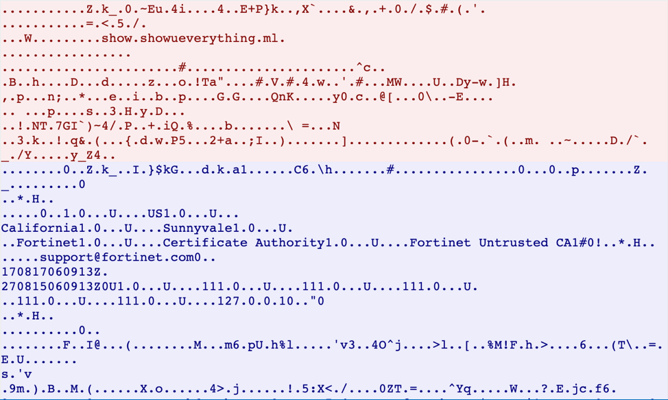 TLS Client Hello from packet capture