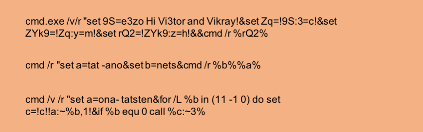 Some examples of obfuscated text used to test and attempt to defeat the ML obfuscation detector (all were correctly identified as obfuscated text)