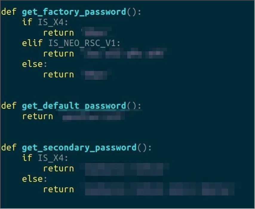 password_manager.pyc にハードコードされた資格情報