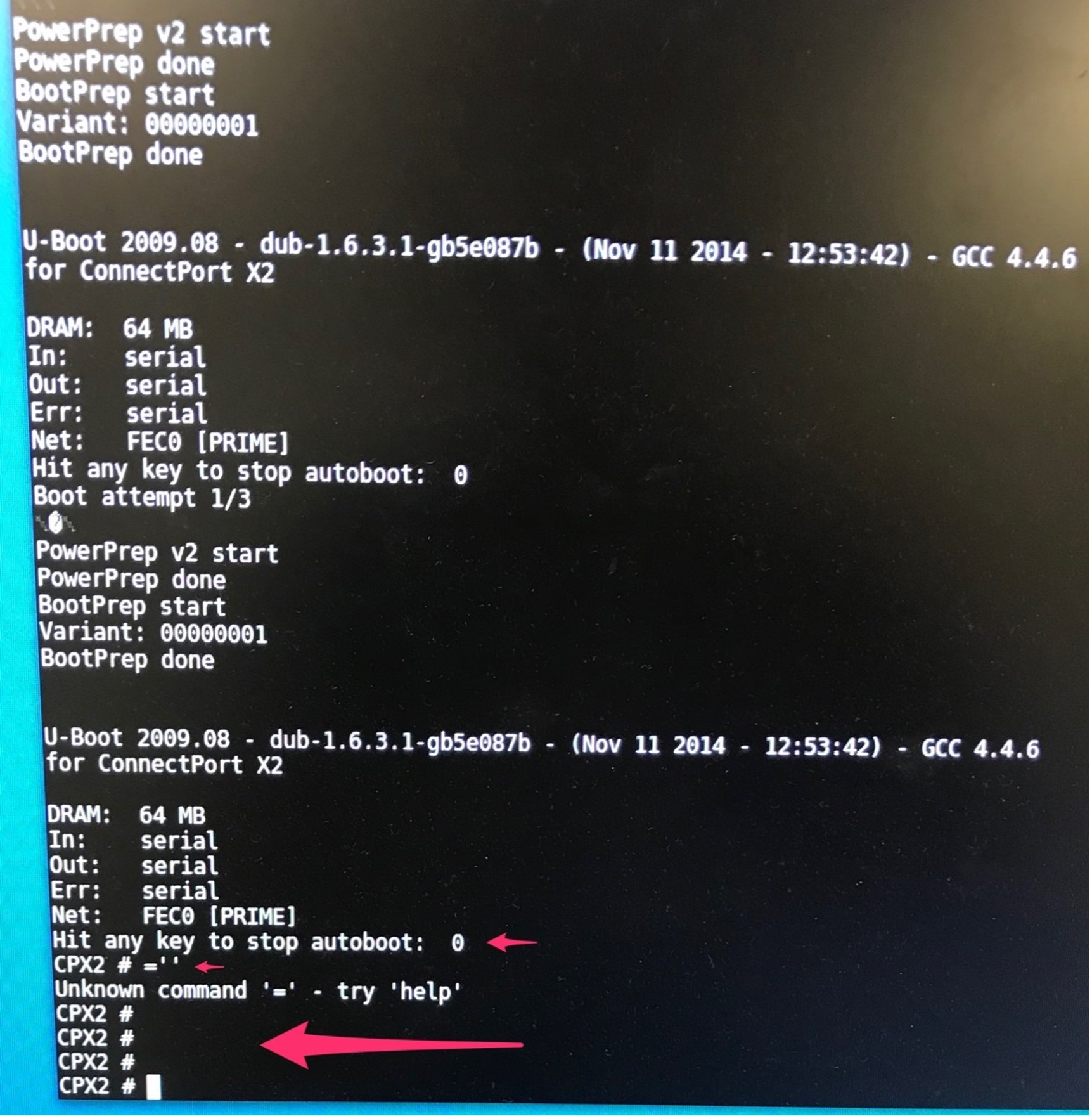 Access to U-Boot bootloader shell