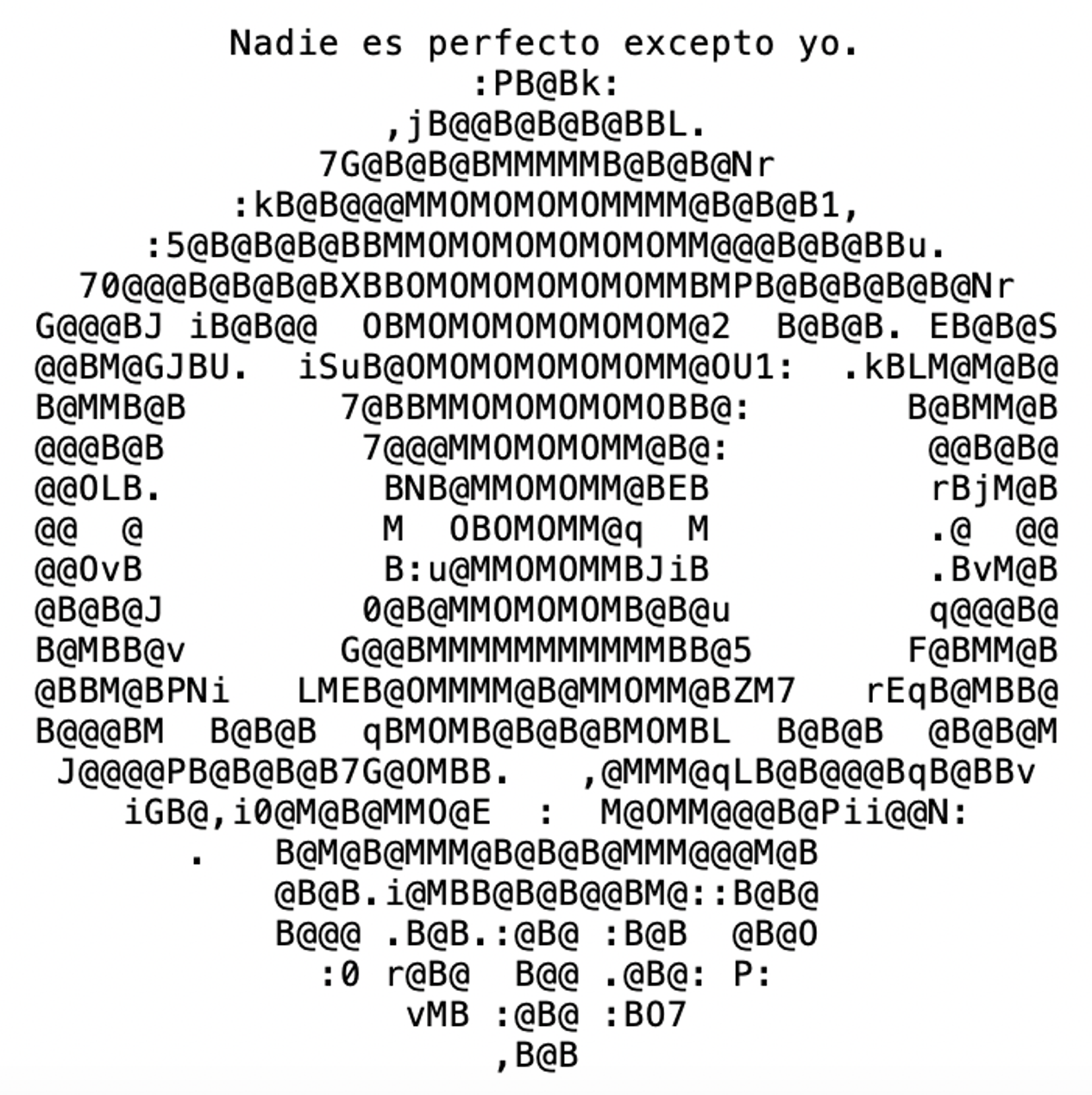 Malware author mark “No one is perfect except me.”