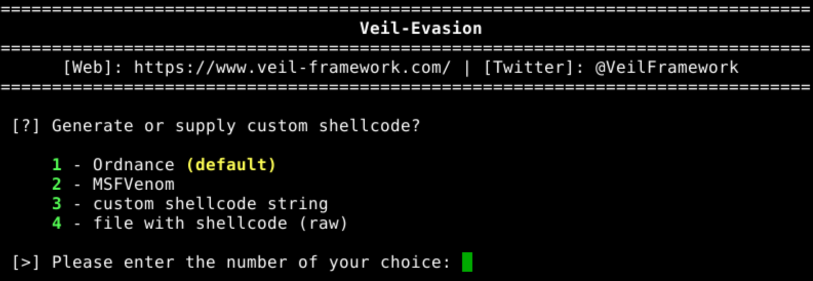 Ordnance included in Veil 3.0