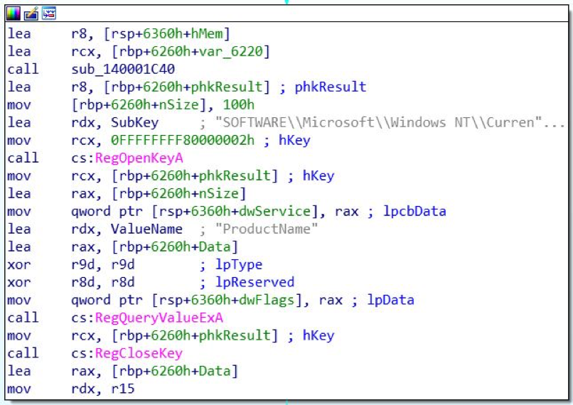 Retrieving Windows OS name using ProductName value