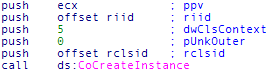 A Call to CoCreateInstance()